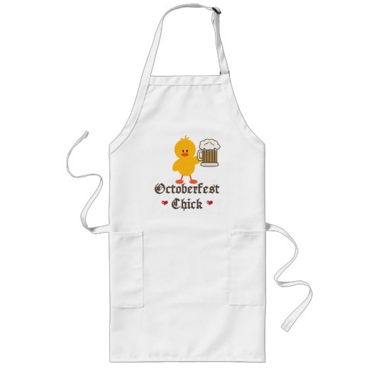 Oktoberfest Chick Apron Lang Schort (Voorkant)