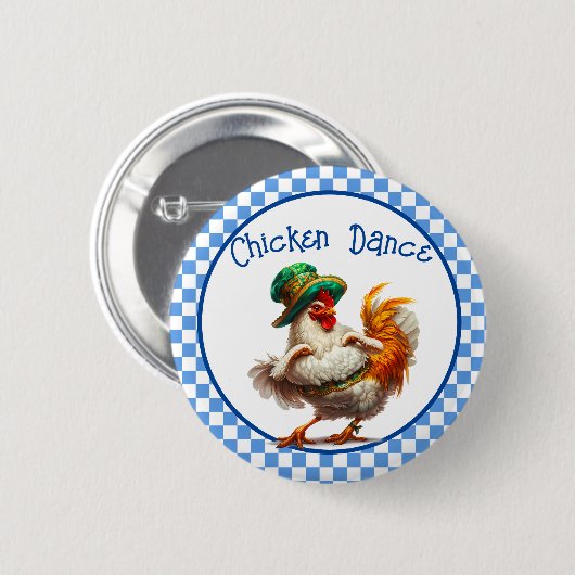 Oktoberfest Chicken Dance Ronde Button 5,7 Cm (Voorkant /achterkant)