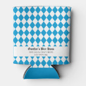 Oktoberfest Custom Medieval Text Bayern Blue White Blikjeskoeler (Voorkant)