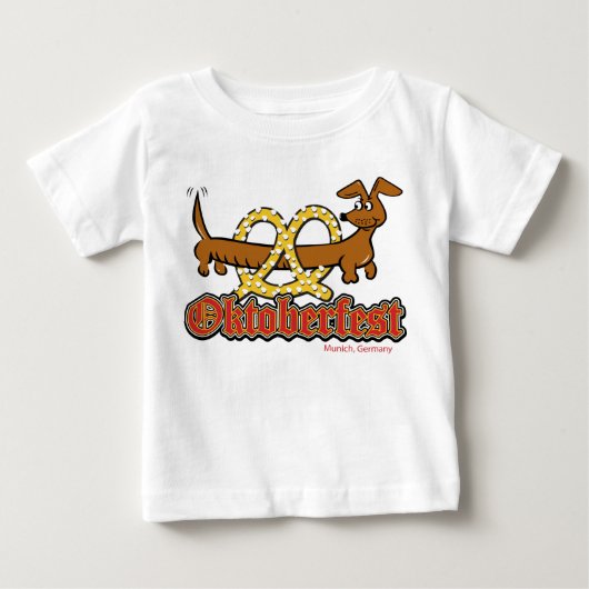 Oktoberfest Dachshund en Pretzel (Voorkant)