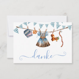 Oktoberfest Danke bedankje Kaart