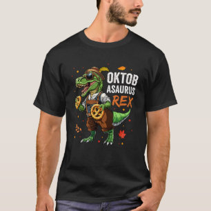 Oktoberfest Dinosaur T-Rex Lederhosen Beierse Cos T-shirt