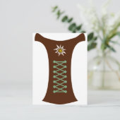 Oktoberfest Dirndl Briefkaart (Staand voorkant)
