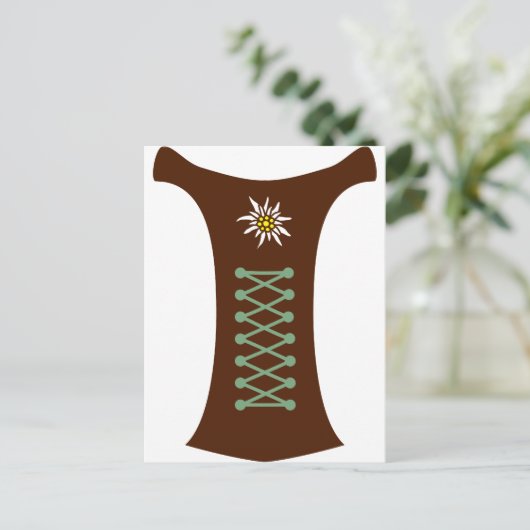 Oktoberfest Dirndl Briefkaart (Staand voorkant)