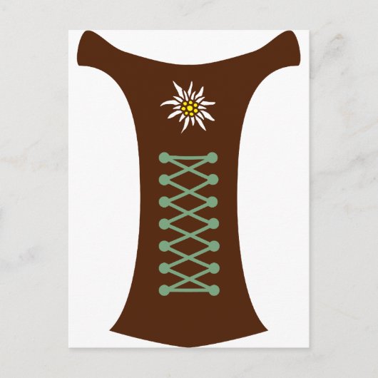 Oktoberfest Dirndl Briefkaart (Voorkant)