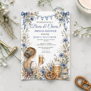 Oktoberfest Duits Bier Pretzel Bruidsdiner Kaart