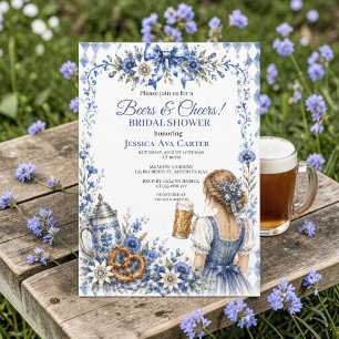 Oktoberfest Duits Bier Pretzel Bruidsdiner Kaart