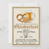 Oktoberfest Duitse Bierfeest Uitnodiging (Voorkant)
