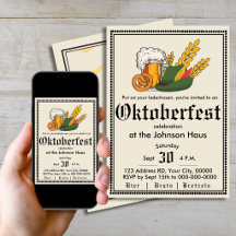 Oktoberfest Duitse Bierfeest Uitnodiging