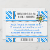Oktoberfest Duitse cultuur Kaart (Achterkant)