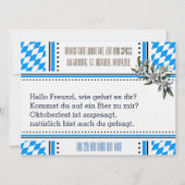 Oktoberfest Duitse cultuur Kaart (Achterkant)