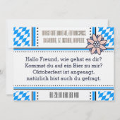 Oktoberfest Duitse cultuur Kaart (Achterkant)