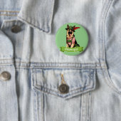 Oktoberfest Duitse Herdershond  Ronde Button 5,7 Cm (In situ)