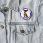 Oktoberfest Duitse Herdershond  Ronde Button 5,7 Cm (In situ)