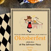 Oktoberfest Duitse Herfstfeest Uitnodiging