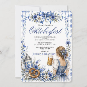 Oktoberfest Duitse Pretzel Bierfeest Kaart