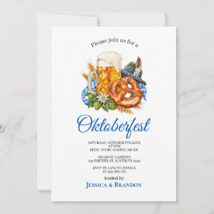 Oktoberfest Duitse Pretzel Bierfeest Kaart
