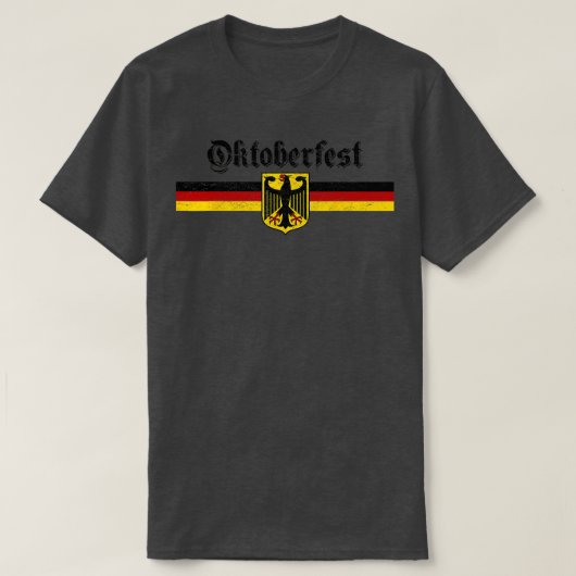 OKTOBERFEST  Duitse vlaggeenkat van Arms Banne T-shirt (Design voorkant)
