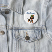 Oktoberfest Duitse Wiener   Ronde Button 5,7 Cm (In situ)