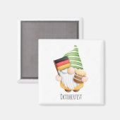 Oktoberfest Duitsland Flag Cute Gnome Magneet (Voorkant / Achterkant)