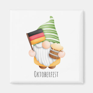 Oktoberfest Duitsland Flag Cute Gnome Magneet