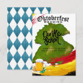 Oktoberfest Duitsland kaart Danke Bedankt voor je  (Voorkant / Achterkant)