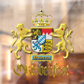 Oktoberfest Echte Beierse Wapen Raamsticker (Vel 2)