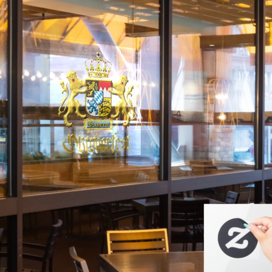 Oktoberfest Echte Beierse Wapen Raamsticker (Restaurant Raam)