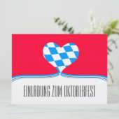 Oktoberfest Einladung Kaart (Staand voorkant)