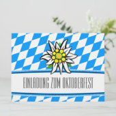 Oktoberfest Einladung Kaart (Staand voorkant)