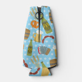 Oktoberfest Eten en Drink Flesjeskoeler (Achterkant)