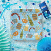 Oktoberfest Eten en Drink Papieren Bordje (Feest)