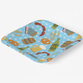 Oktoberfest Eten en Drink Papieren Bordje (Gebogen)