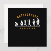 Oktoberfest Evolution Beer Festival Pretzel Draft Kaart (Voorkant / Achterkant)