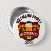 Oktoberfest Family Celebration Ronde Button 7,6 Cm (Voorkant /achterkant)