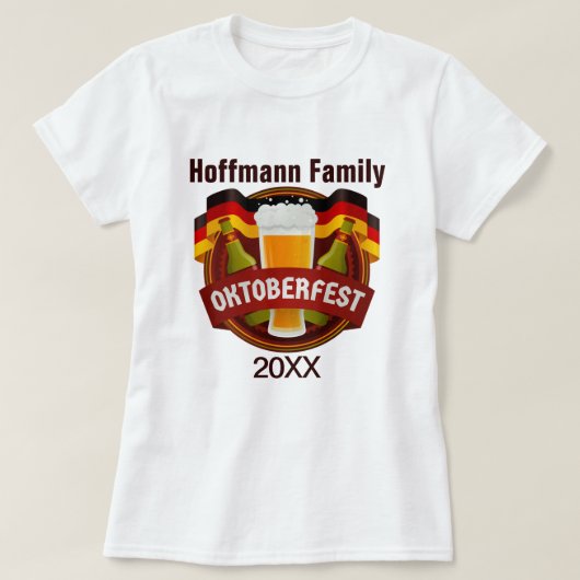 Oktoberfest Family Celebration T-shirt (Design voorkant)