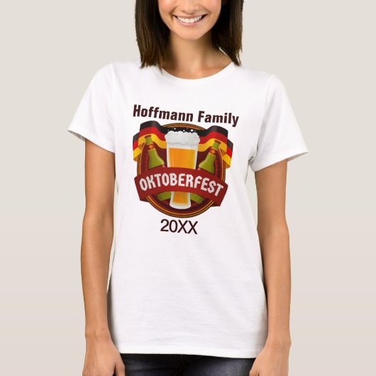 Oktoberfest Family Celebration T-shirt (Voorkant)
