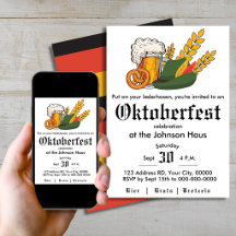 Oktoberfest Feest Uitnodiging