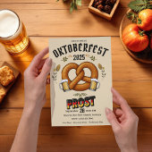 Oktoberfest Feest Uitnodiging | Beierse Bier Prost