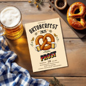 Oktoberfest Feest Uitnodiging | Beierse Bier Prost