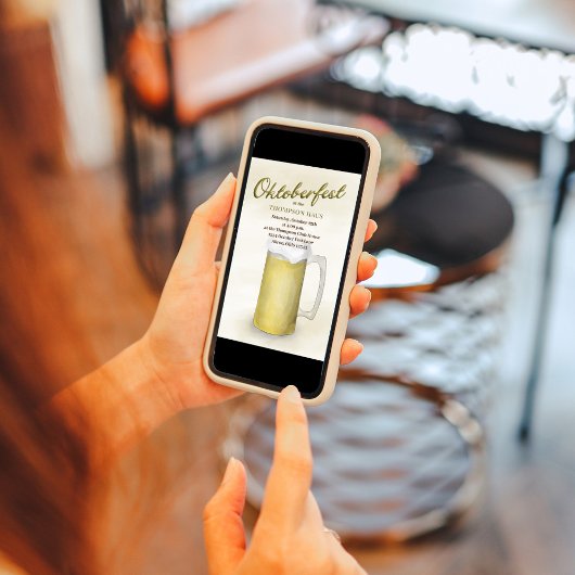 Oktoberfest feestbier kaart