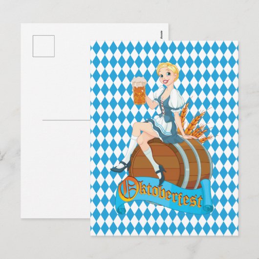 Oktoberfest Feestdagenkaart (Voorkant / Achterkant)