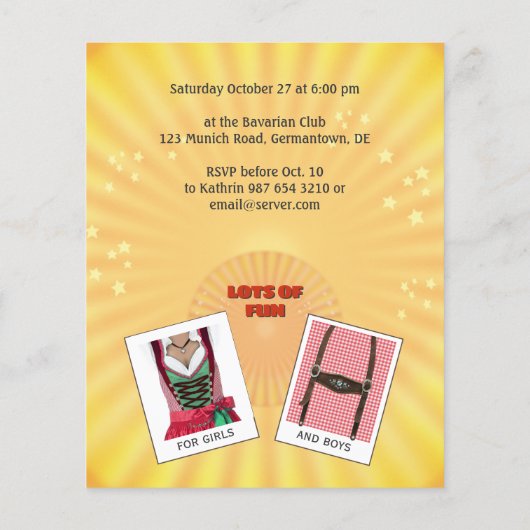 Oktoberfest Flyer (Achterkant)