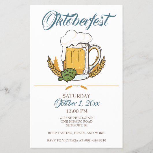 Oktoberfest Flyer Sjabloon (Voorkant)