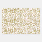 Oktoberfest Food Menu Inpakpapier Vel (Voorkant 3)