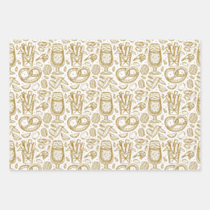 Oktoberfest Food Menu Inpakpapier Vel