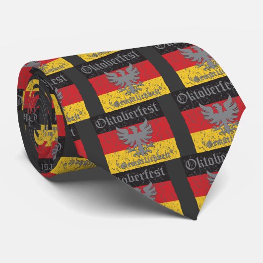 Oktoberfest Gemutlichkeit Stropdas (Opgerold)