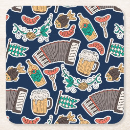 Oktoberfest German Beer Festival Kartonnen Onderzetters