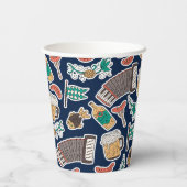 Oktoberfest German Beer Festival Papieren Bekers (Achterkant)
