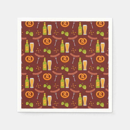 Oktoberfest German Beer Festival Servet (Voorkant)